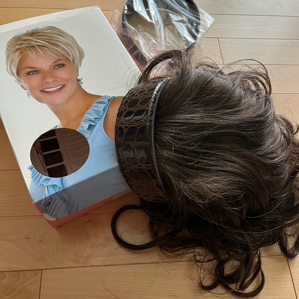 Dark Brown Headband Hairpiece for Instant Volume and Style